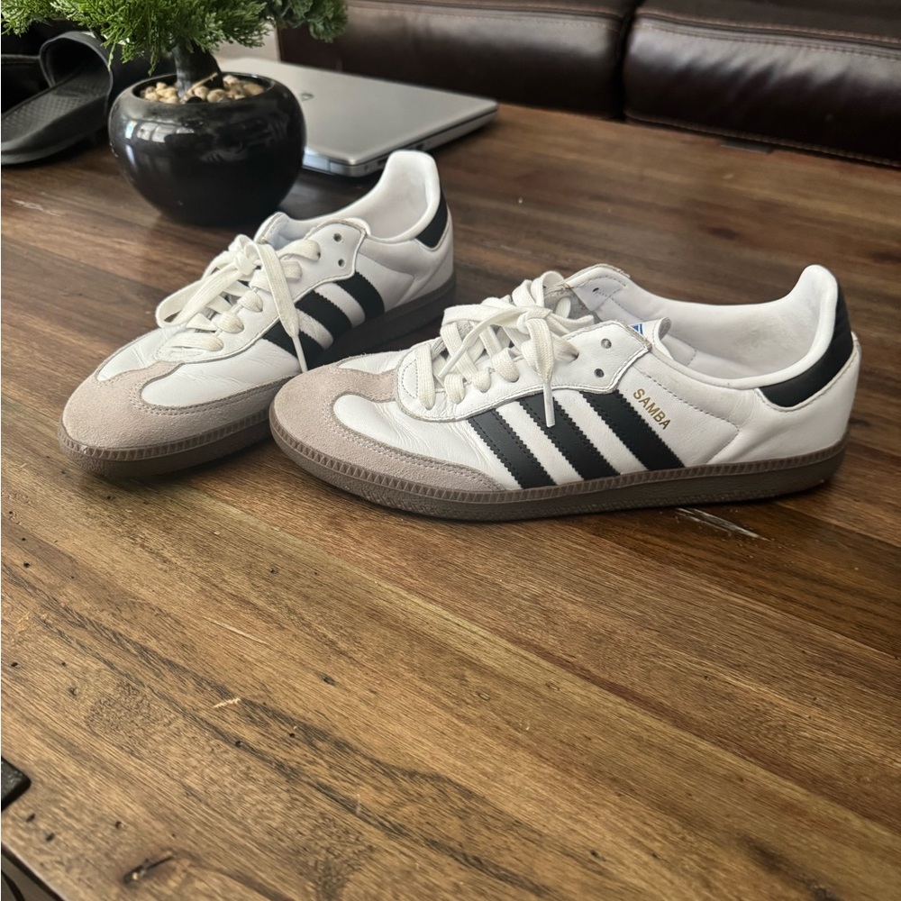 Adidas Samba White and Black Sneakers OG
